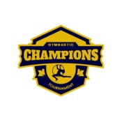Champions Gymnastic Tournament logo template