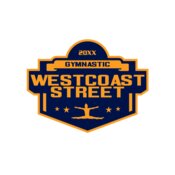 West Coast Street Gymnastic logo template 02