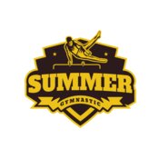 Summer Gymnastic logo template